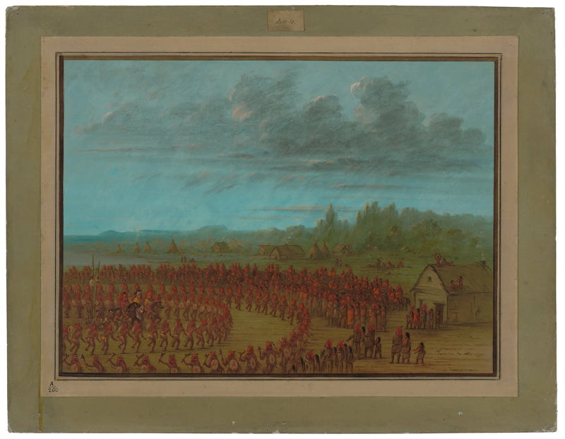 War Dance of the Saukies - George Catlin