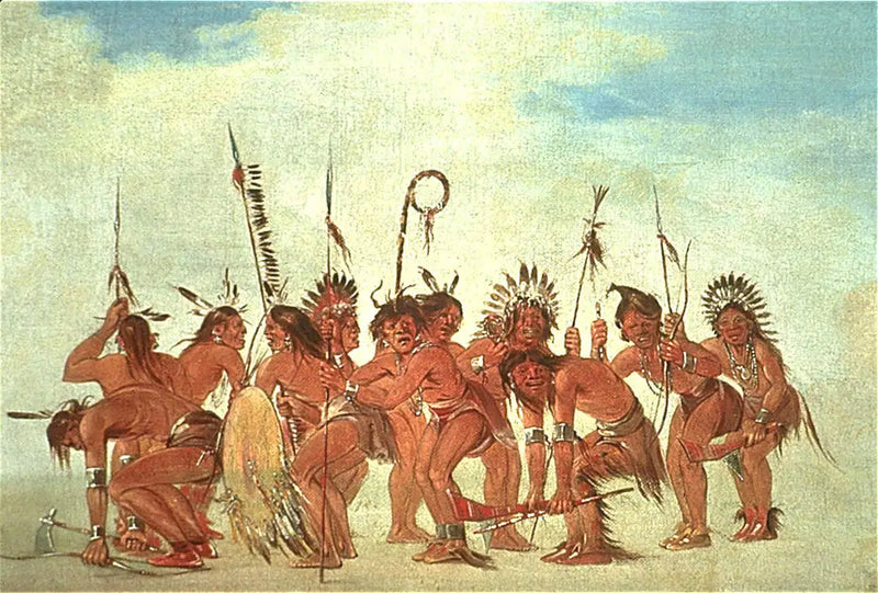 Dance of the Braves at Fort Snelling - George Catlin
