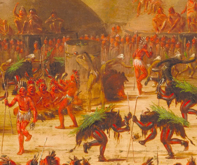 Bull Dance, Mandan O-kee-pa Ceremony - George Catlin