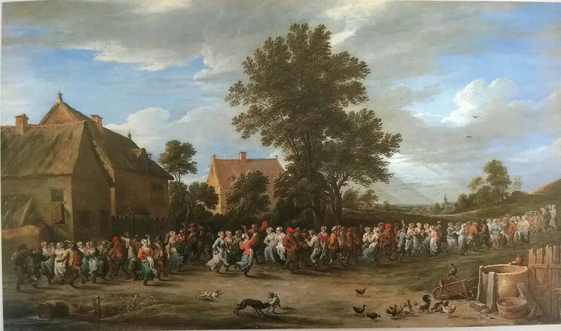 Village Dance with a Crowd - David Teniers the Younger