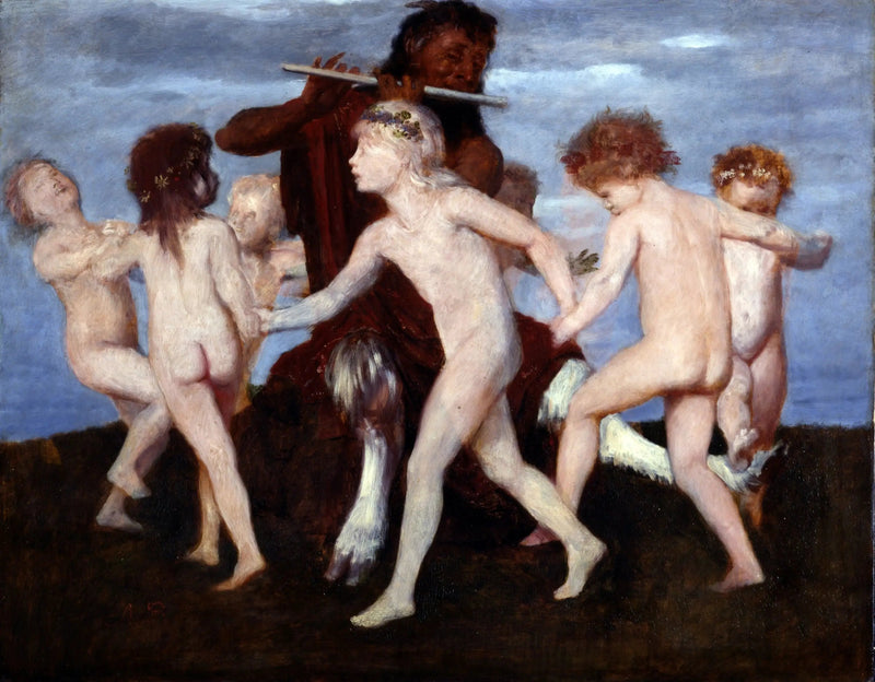 Dance Pan with Children - Arnold Böcklin