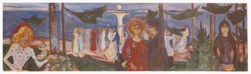 Dance on the Beach (Frieze Linde) - Edvard Munch