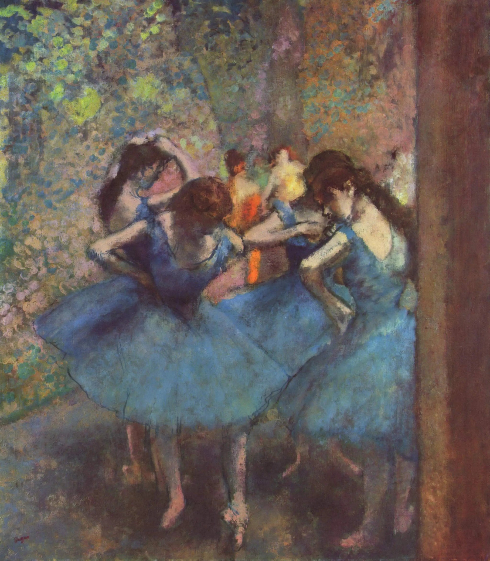 Danseuses bleues - Edgar Degas image 1 copie peinte à la main à l’huile