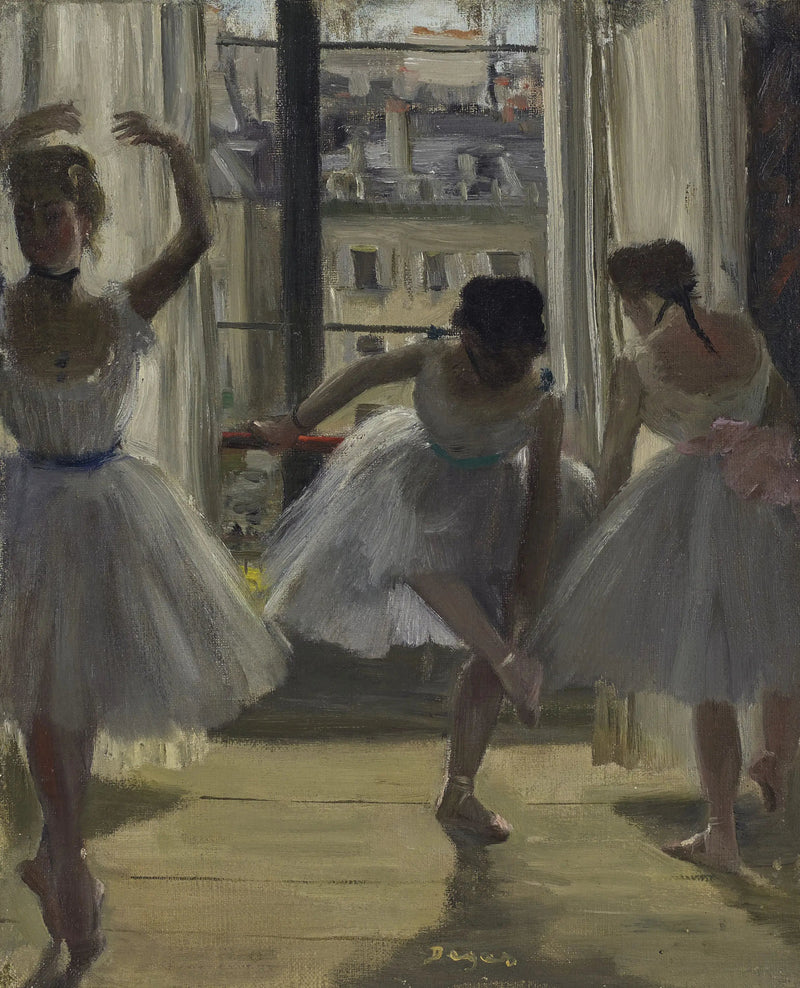 Dancers in a Dance Studio (Three Dancers) - Edgar Degas