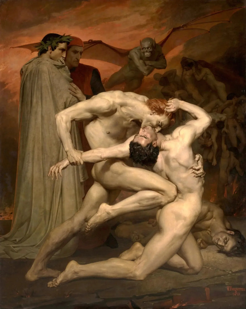 Dante and Virgil in Hell - Bouguereau