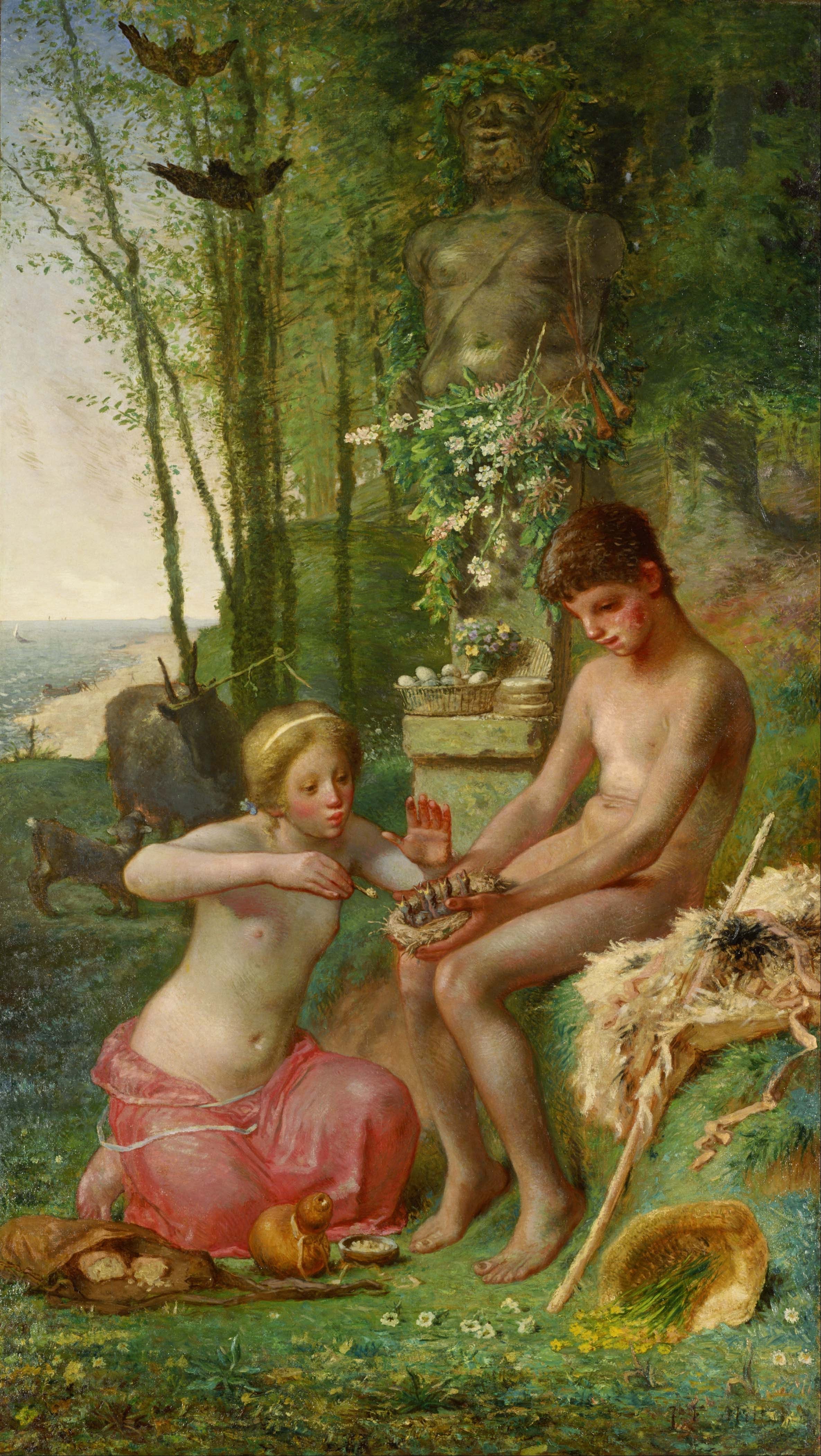 Daphnis and Chloe - Jean-François Millet