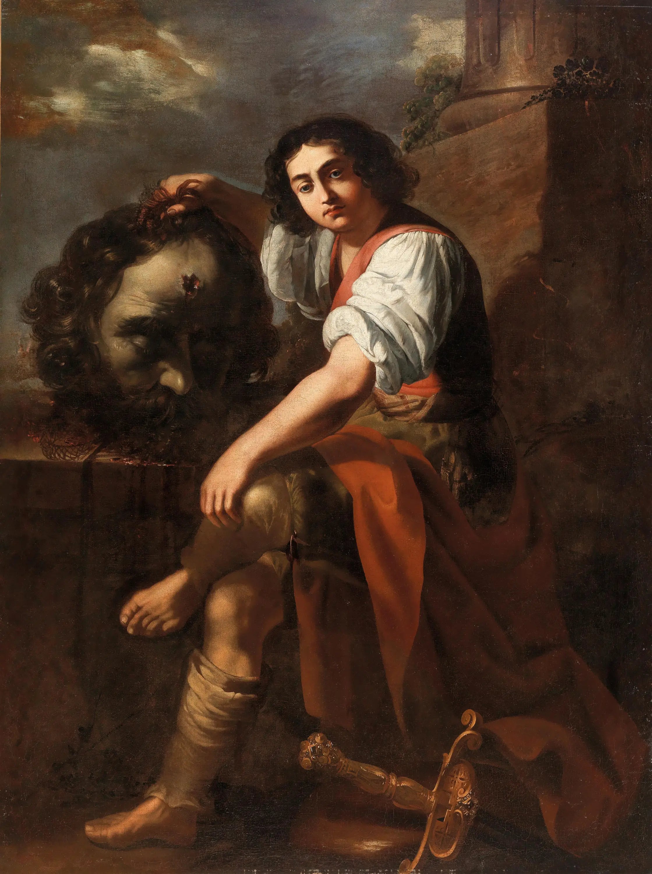David avec la tête de Goliath - Artemisia Gentileschi - Alpha Reproduction
