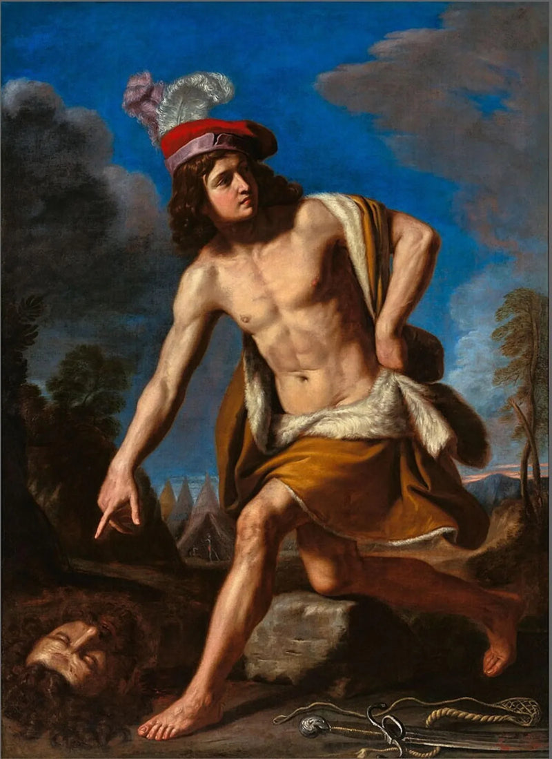 David with the Head of Goliath - Guercino