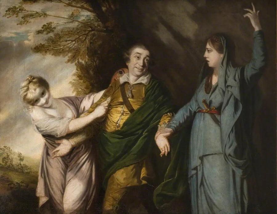 David Garrick between tragedy and comedy - Joshua Reynolds