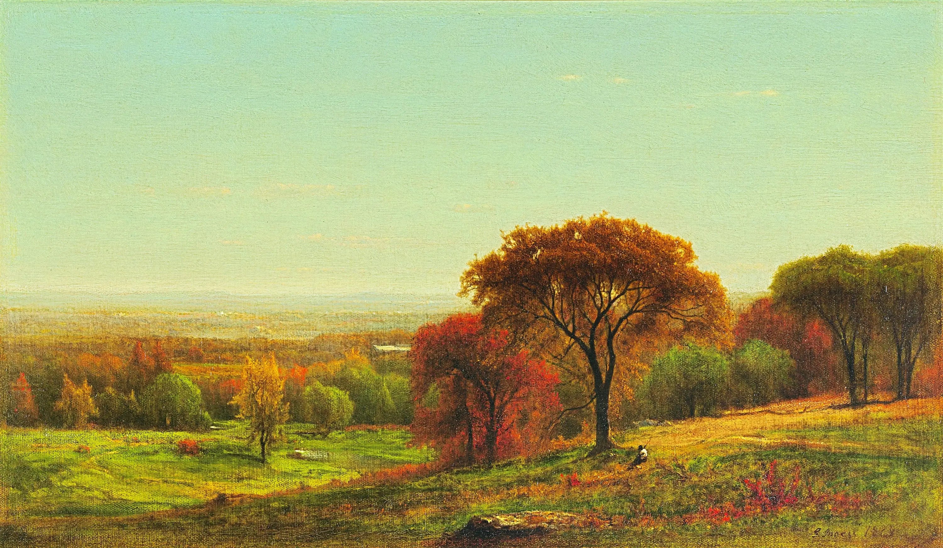 De l’autre côté de la vallée de l’Hudson dans les contreforts des Catskills - George Inness - Alpha Reproduction