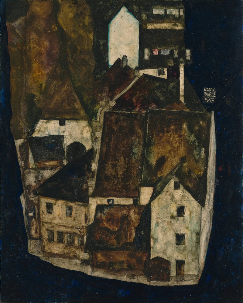 Dead City III (The City on the Blue River III) - Egon Schiele