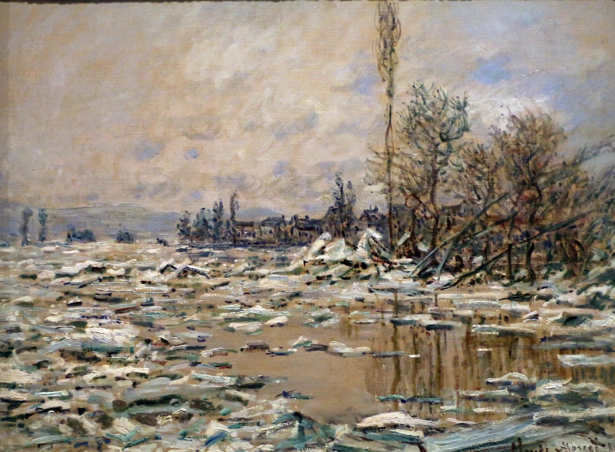 The Debacle, gray weather W560 - Claude Monet