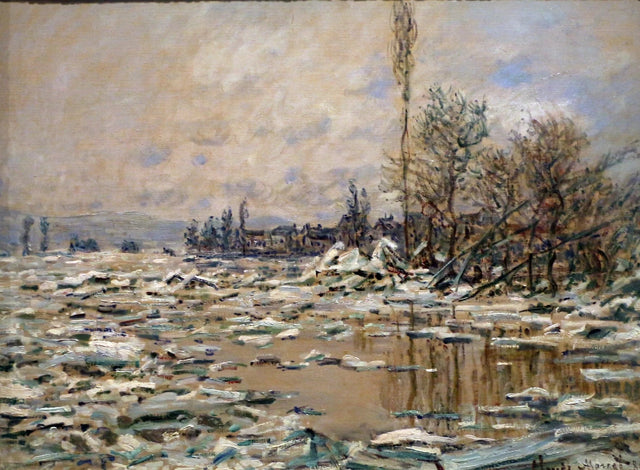 The Debacle, gray weather W560 - Claude Monet