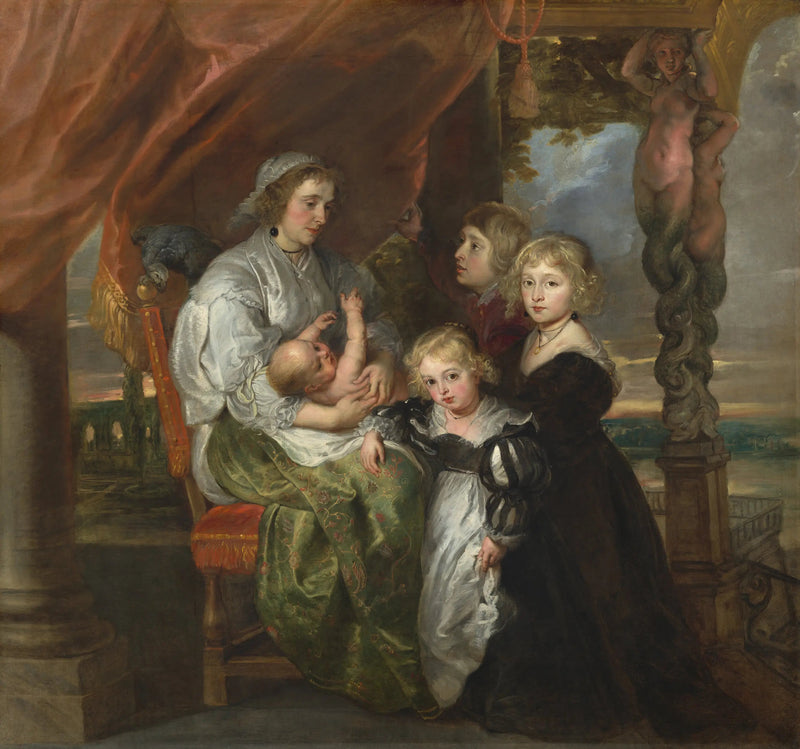 Deborah Kip, wife of Sir Balthasar Gerbier, and her children - Peter Paul Rubens