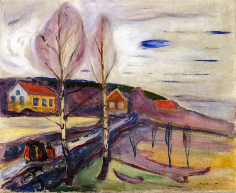 Beginning of Spring at Åsgårdstrand - Edvard Munch