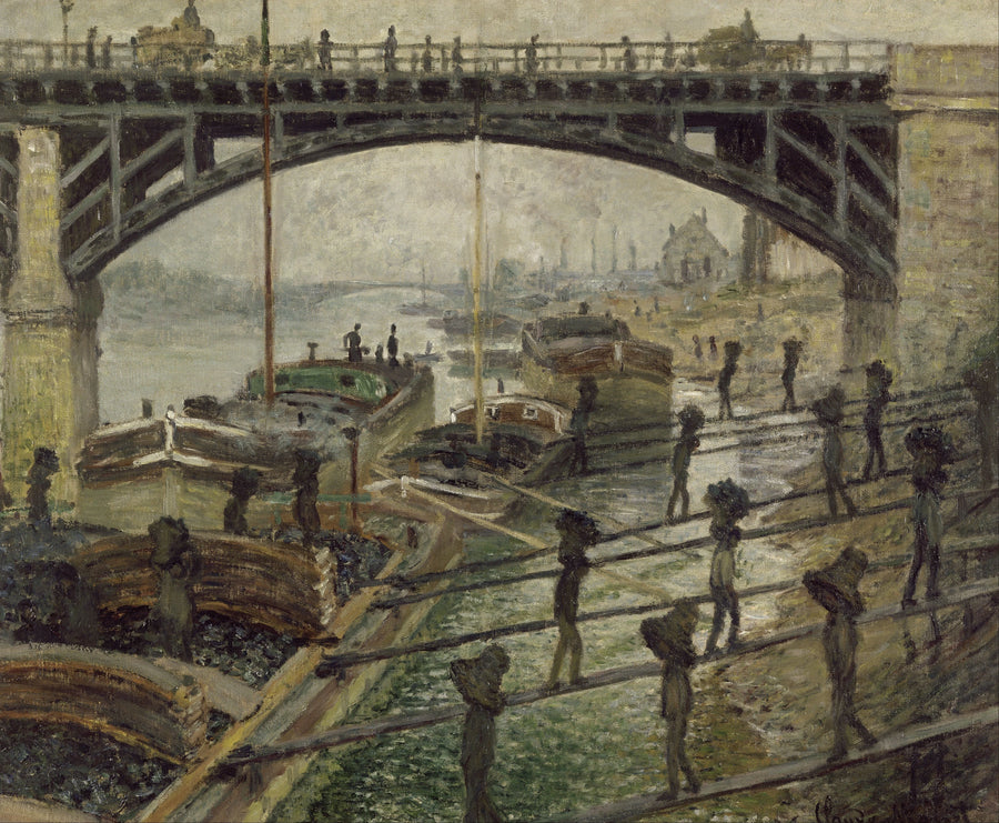 The Coal Unloaders - Claude Monet
