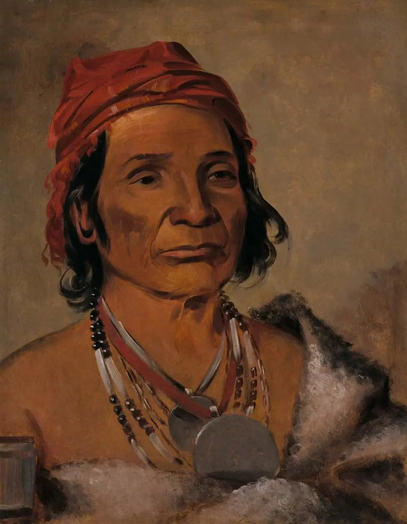 Deep Lake, an Old Chief - George Catlin
