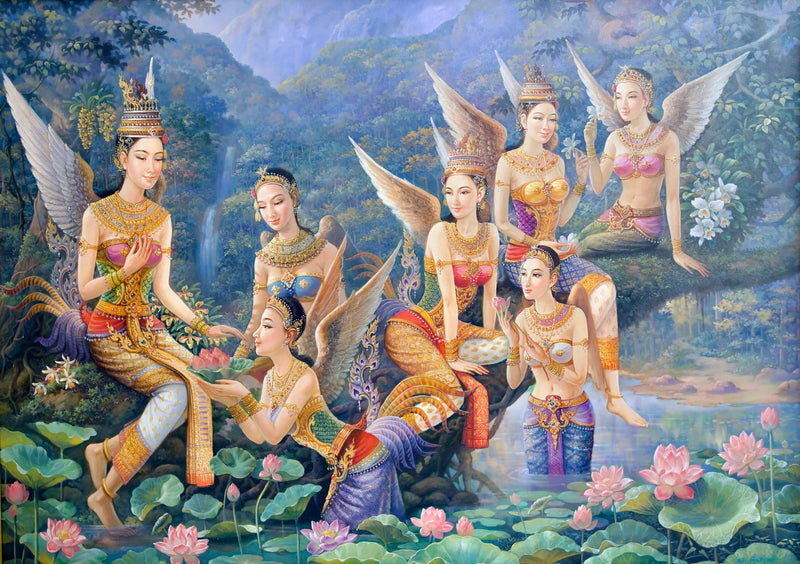 Goddess Kinnaree  | 170 x 120 cm