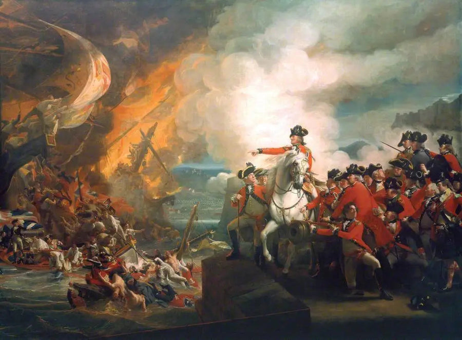 Defeat of the Gibraltar floating batteries, September 1782 (The Siege of Gibraltar) - John Singleton Copley