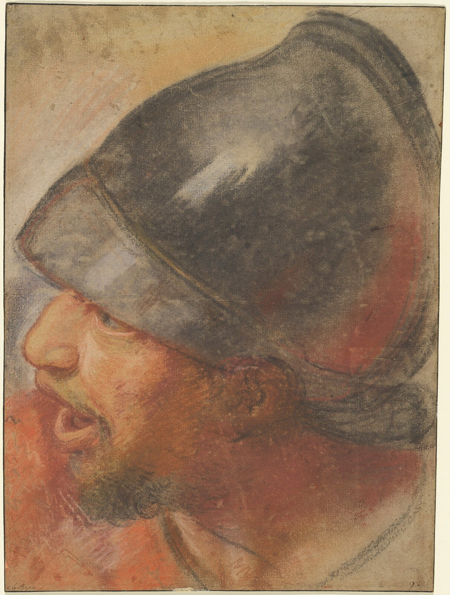 Head of a Macedonian Soldier - Atelier Assistant of Charles Le Brun