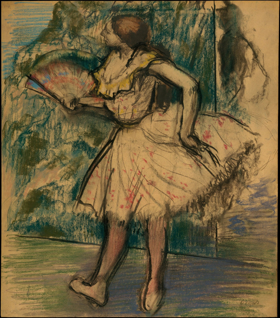 Dancer with a Fan - Edgar Degas