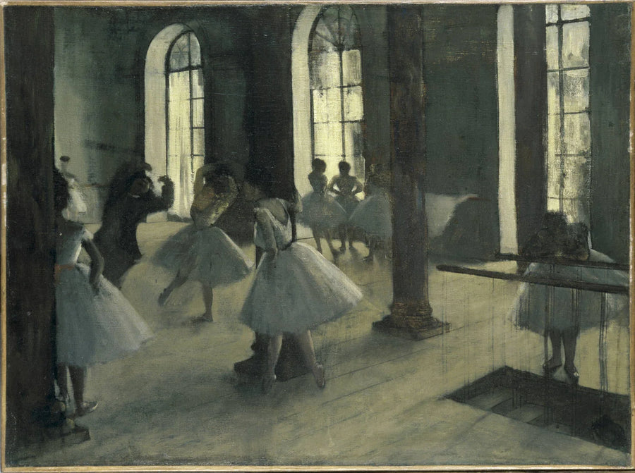 The Rehearsal at the Dance Studio - Edgar Degas