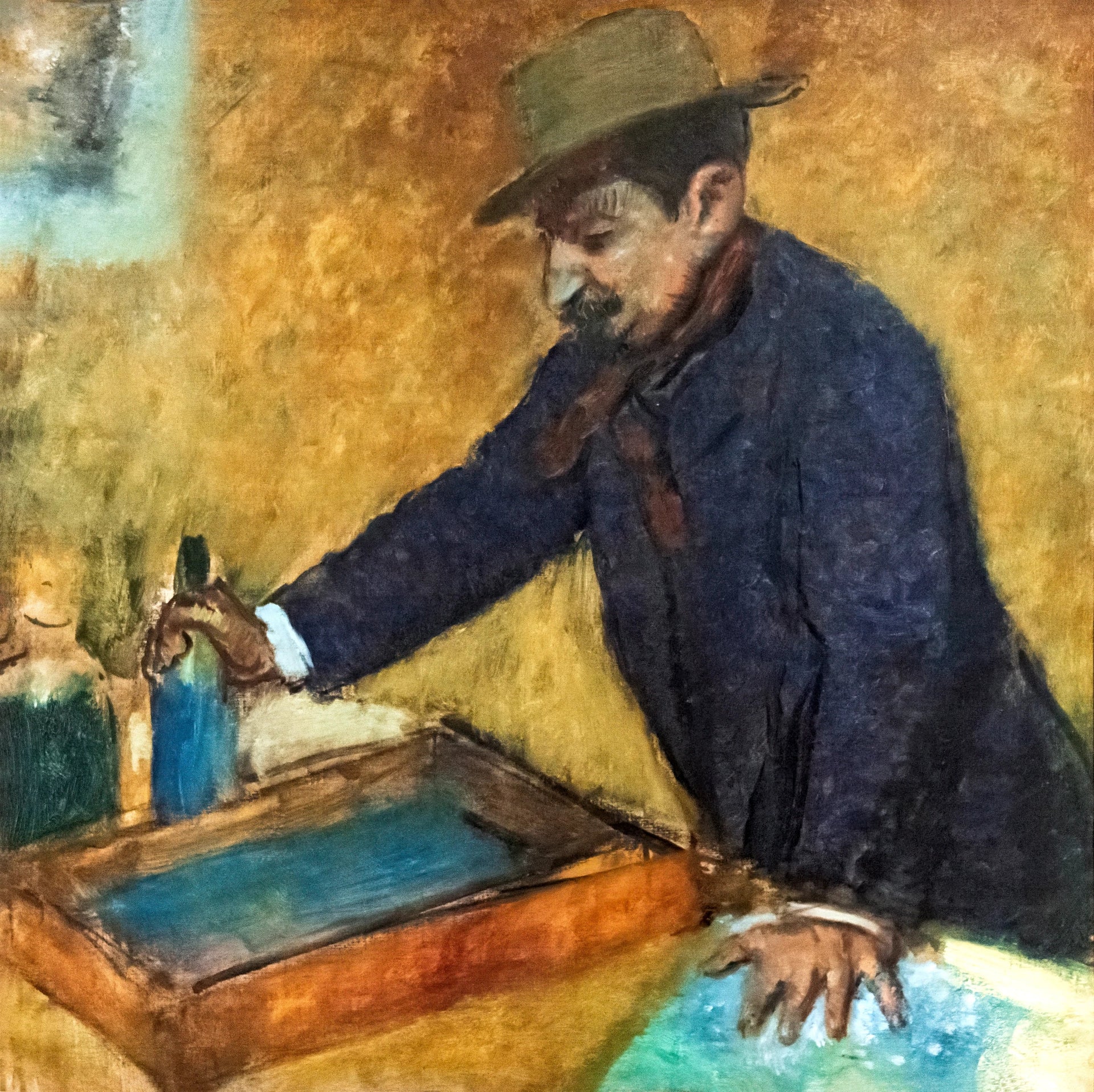 Michel Manzi par Edgar Degas – reproduction peinture à l’huile sur toile