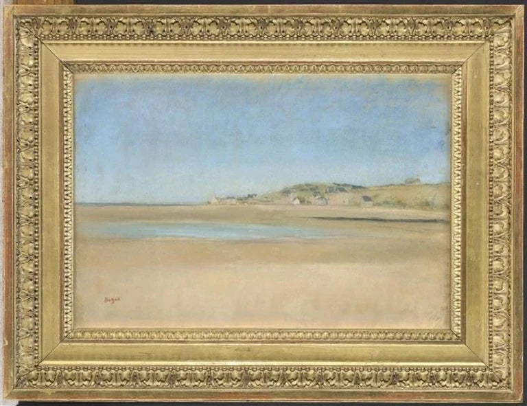 Maisons au bord de la mer par Edgar Degas – reproduction peinture à l’huile sur toile