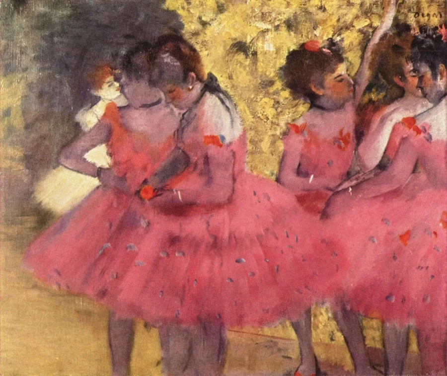 Dancers in Red Skirts - Edgar Degas