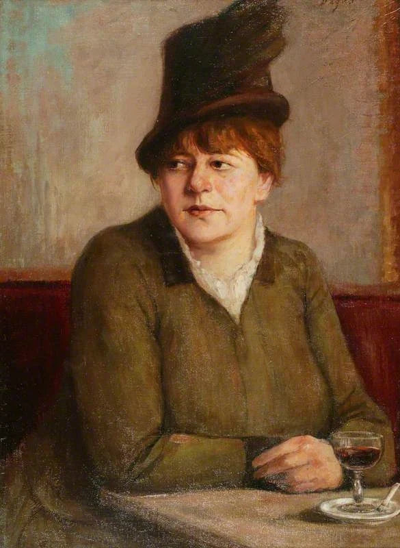 Woman in a Café - Edgar Degas