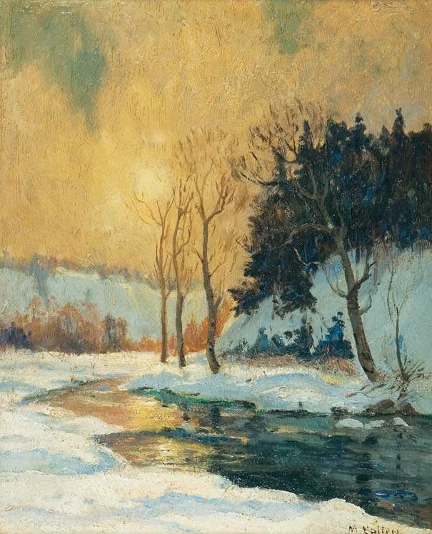 Spring thaw, North River - Maurice Galbraith Cullen