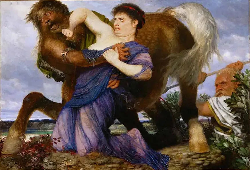 Dejanire and Nessus - Arnold Böcklin