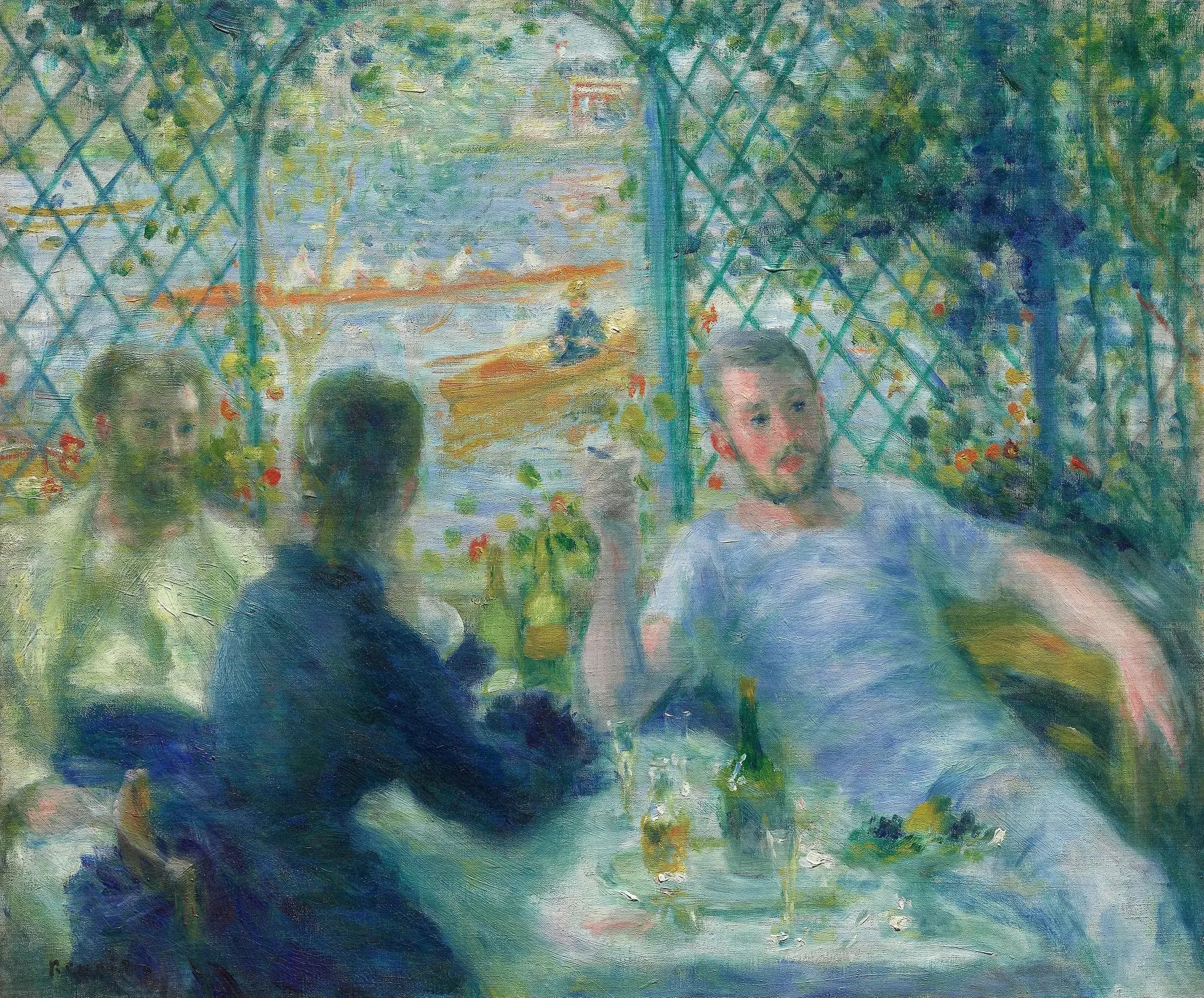 Déjeuner au bord de la rivière - Pierre-Auguste Renoir image 1 tableau peint à l’huile sur toile