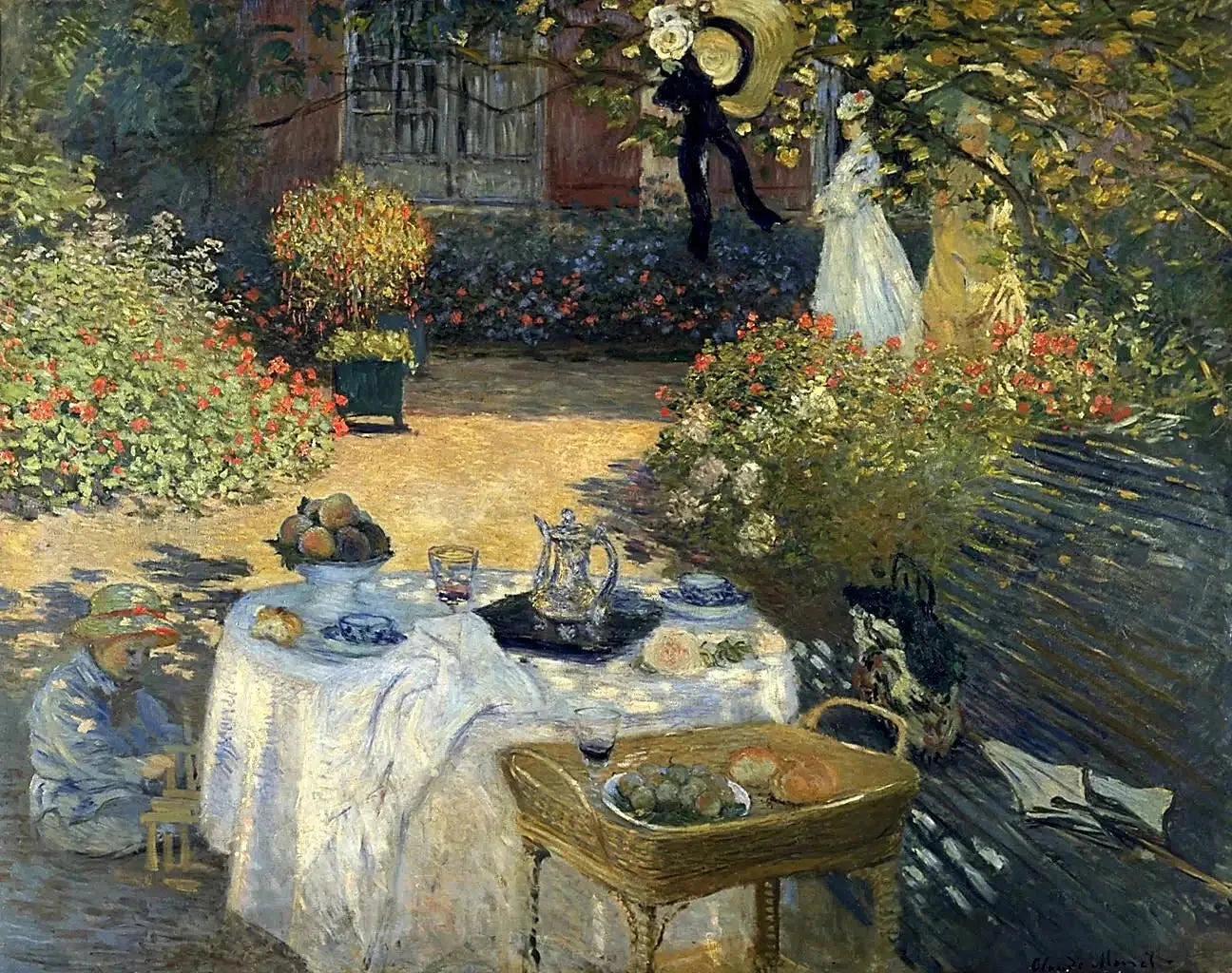 Le Déjeuner panneau décoratif W285 par Claude Monet, vers 1873, musée d’Orsay