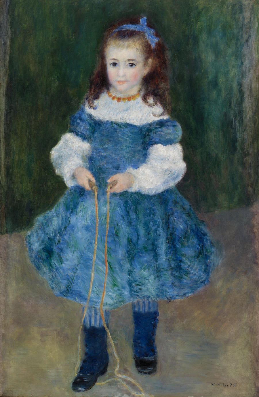Girl with a Jump Rope (Portrait of Delphine Legrand) - Pierre-Auguste Renoir