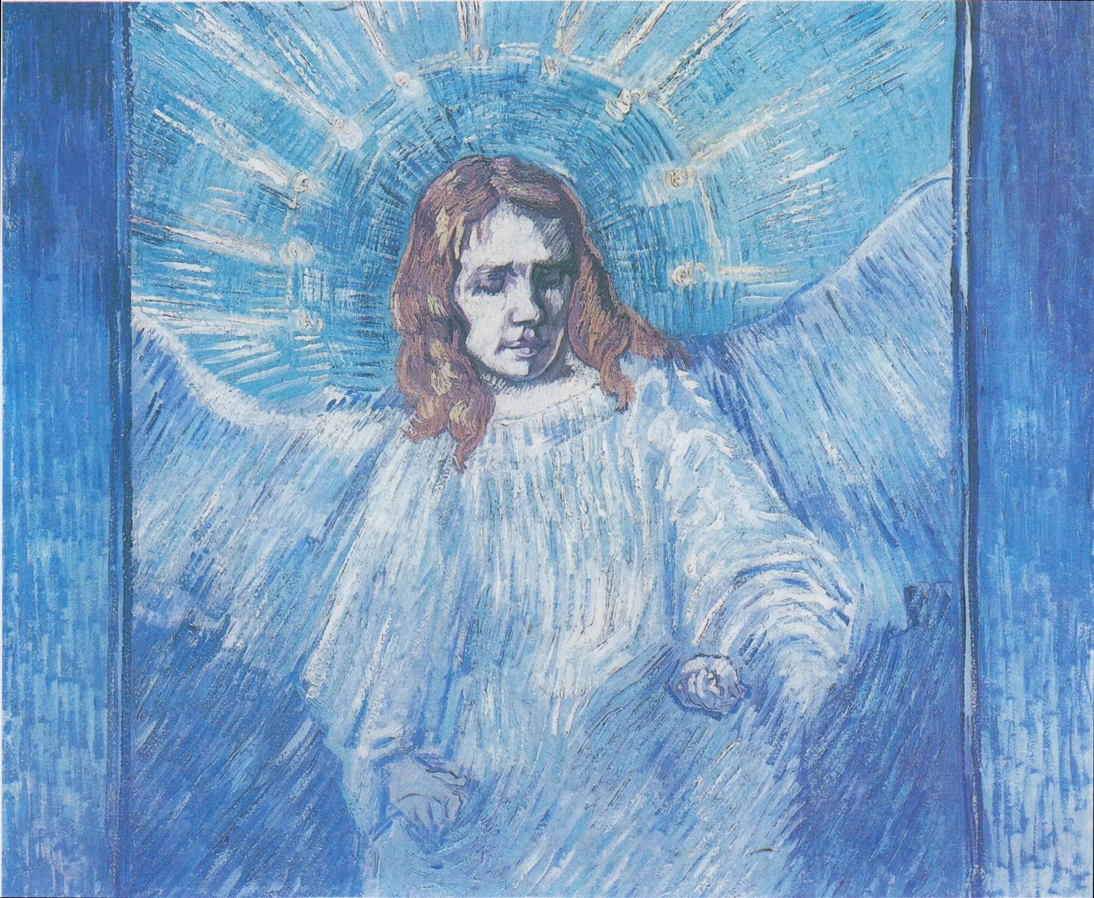 Demi-figure d'ange (d'après Rembrandt) - Vincent van Gogh image 1 reproduction réalisée par Alpha Reproduction