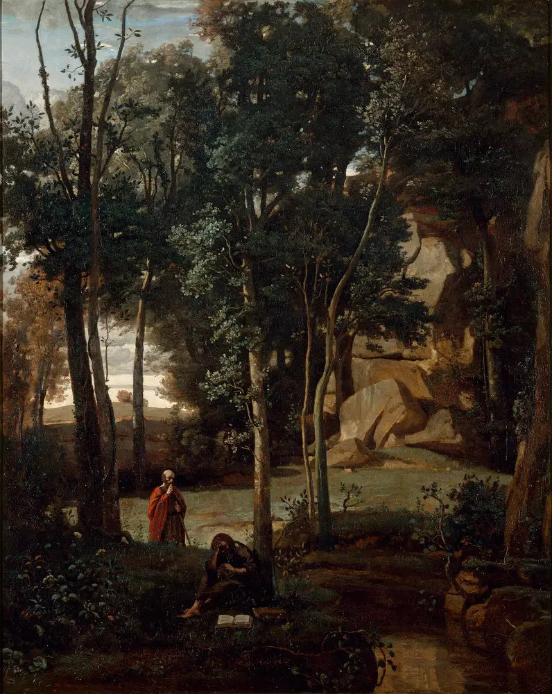 Democritus and the Abdéritains, landscape - Jean-Baptiste Camille Corot