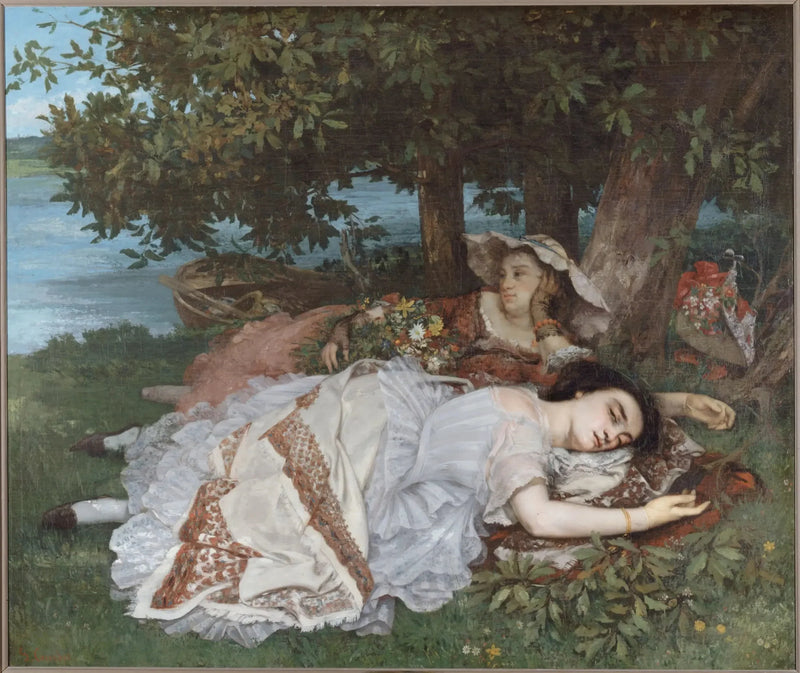 Maidens of the Seine Banks - Gustave Courbet