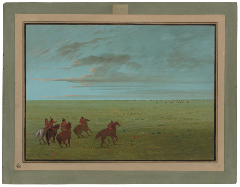 Departure from Connibos for the Wild Horses - George Catlin