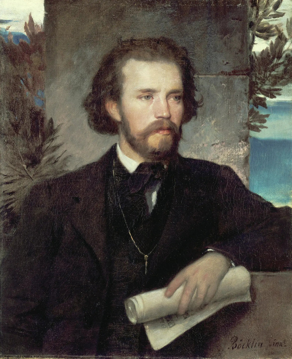 Der Kammersänger Karl Wallenreiter - Arnold Böcklin image 1 copie peinte à la main à l’huile