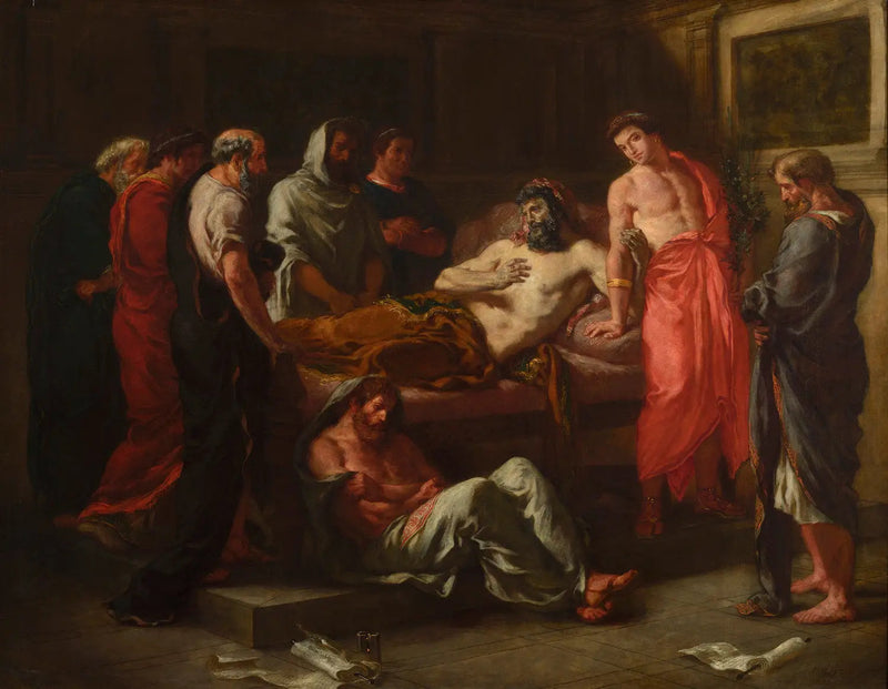 Last Words of Emperor Marcus Aurelius - Eugène Delacroix