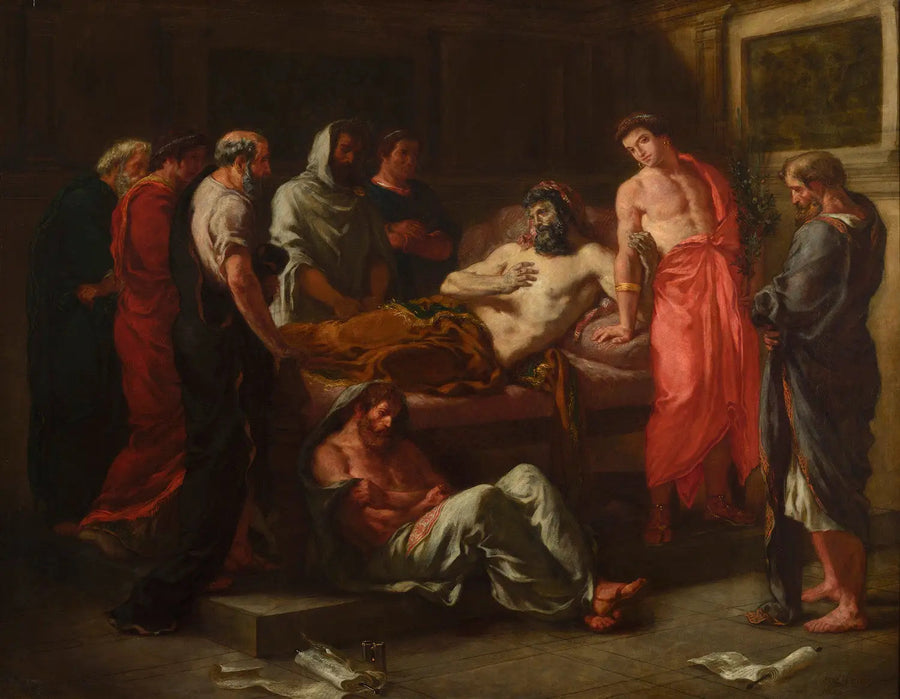 Last Words of Emperor Marcus Aurelius - Eugène Delacroix
