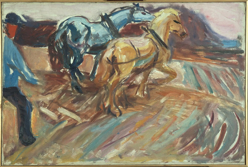Behind the Plow - Edvard Munch