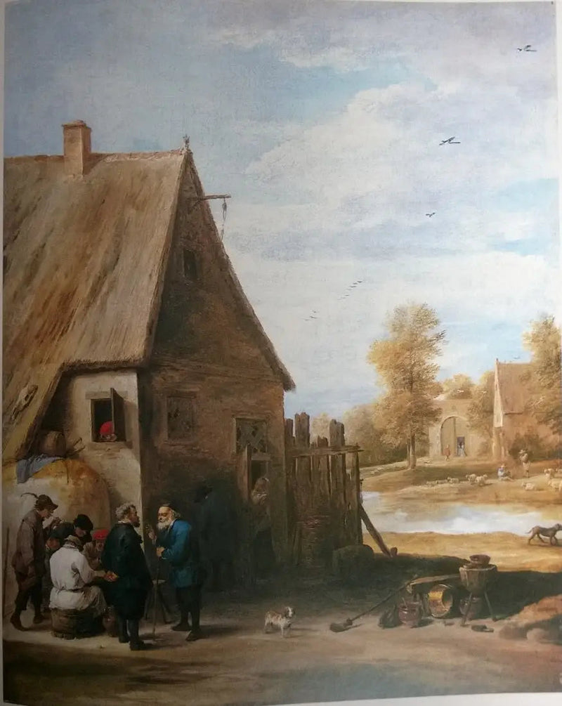 Farmers in front of an inn - David Teniers the Younger