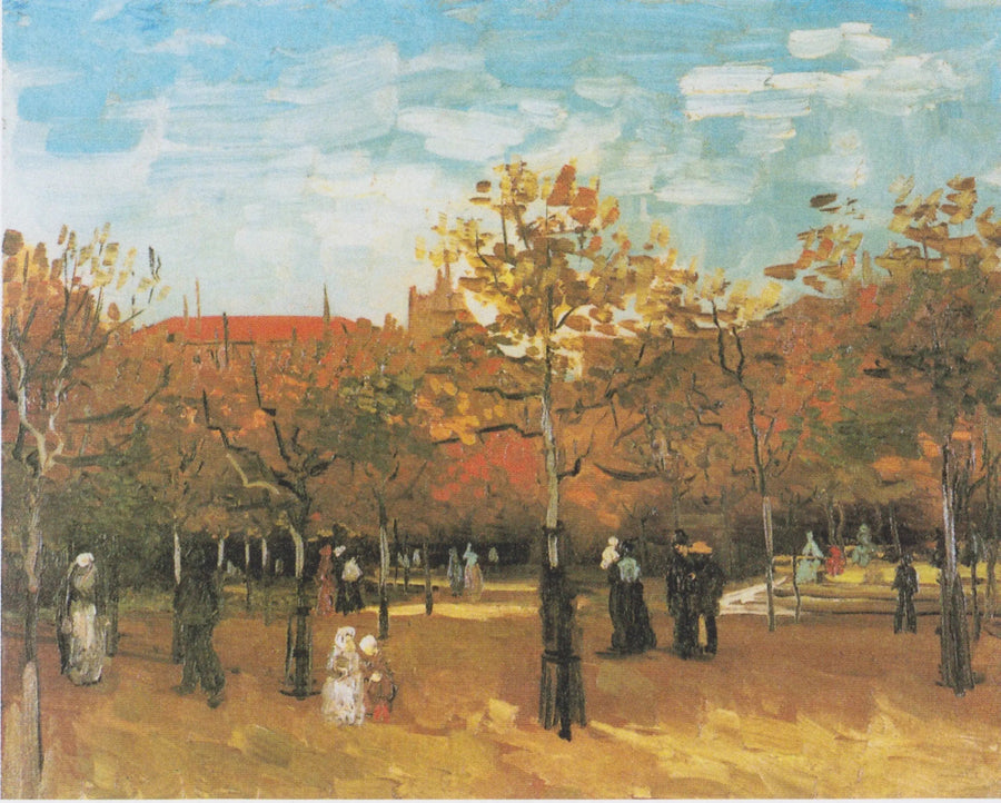 People Walking in a Park - Vincent van Gogh