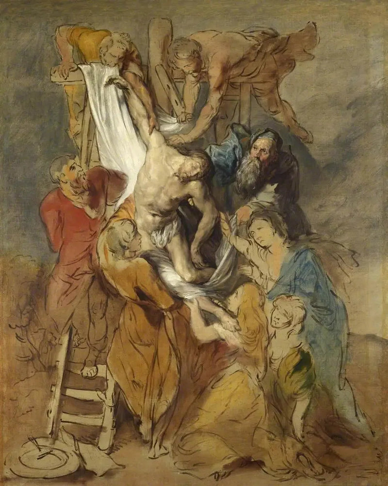 Descent of the Cross (after Pierre Paul Rubens) - Thomas Gainsborough