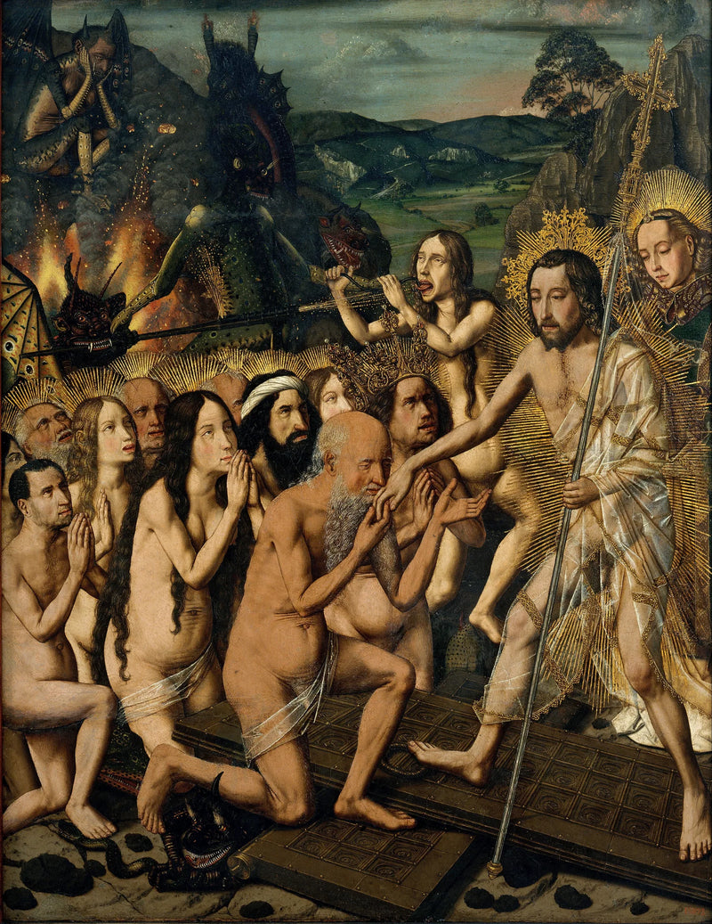 Descente du Christ aux limbes - Bartolomé Bermejo