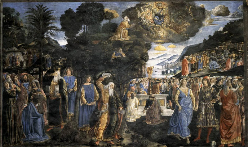 Descente du mont Sinaï - Cosimo Rosselli