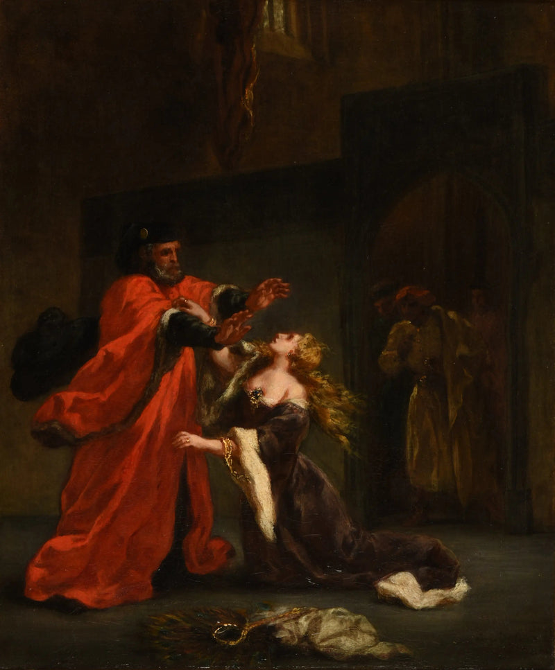 Desdemona cursed by her father - Eugène Delacroix
