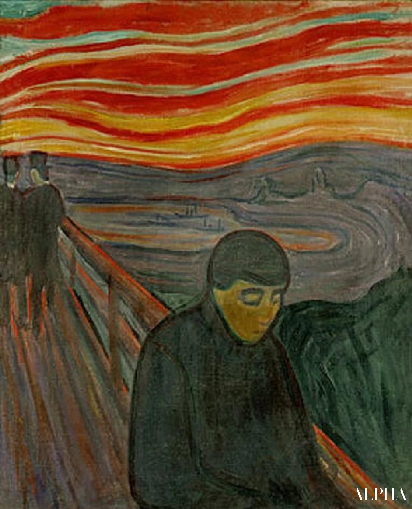 Désespoir de Edvard Munch - Reproductions de tableaux et peintures haut de gamme